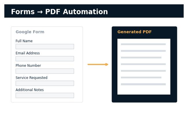 Google Forms to PDF automation